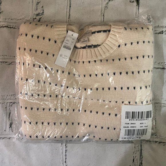 J. Crew Heritage cotton sweater in bird's-eye stitch L - Picture 7 of 10